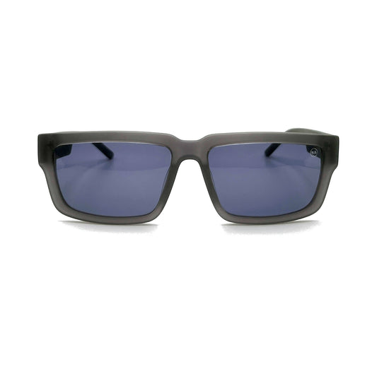 Sonnenbrille Vision One in Mattgrau, Frontalansicht auf weißem Hintergrund