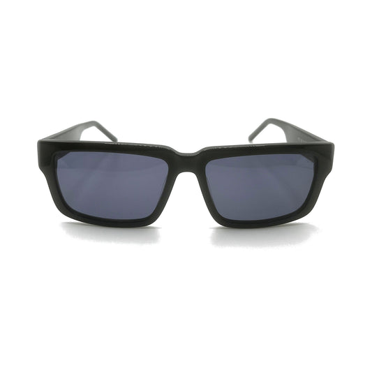 Sonnenbrille Vision One in Schwarz, Frontalansicht auf weißem Hintergrund